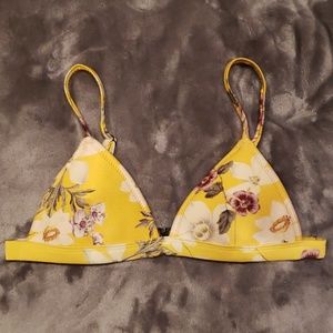 Triangl Swimwear Floral Bikini Top Only